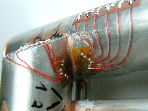 Stress analysis on a solder connection
