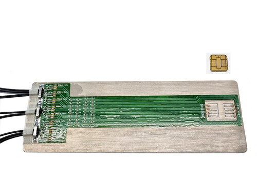 Kontaktkraft-Prüfung von Chipkarten Lesegeräten