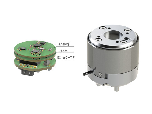 6D sensor with robotic flange and EtherCAT P