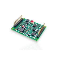 analog measuring amplifier as a printed circuit board for sensors with straingages. Analogue output -10V...+10V, limiting frequency 250Hz, input sensitivity 2.0 mV/V.