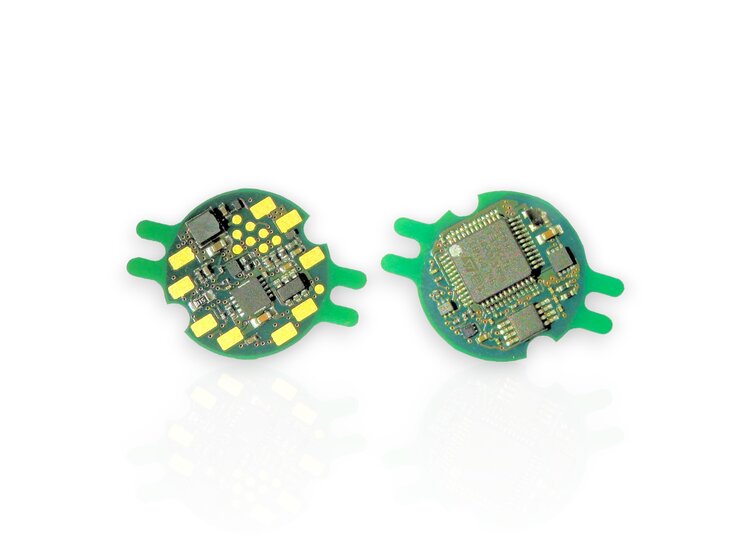 analog measuring amplifier as printed circuit board with autozero and autoscale function