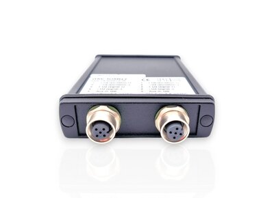 Measuring amplifier in aluminum housing (IP54) for sensors with straingages. Limiting frequency 1250Hz, input sensitivity  2 / 3,5 / 10 mV/V.