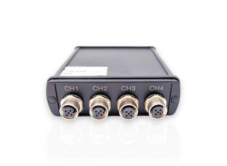 4-channel measurement amplifier with usb port for sensors with strain gages