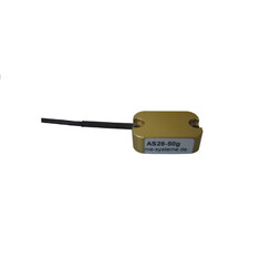 acceleration sensor, 100 g, 0 Hz...800 Hz, accuracy class 1, 30mm x 22mm x 15mm, output signal 2,5 Volt ±2 Volt, 3m cable