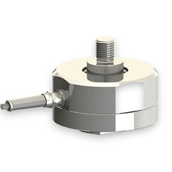 Force sensor for tensile force and compressive force with the measuring ranges 50 kN ... 100 kN, dimensions ø115mm x 125mm... ø115mm x 155mm, 3m connection cable / M12 circular connector