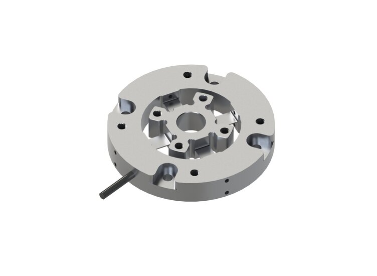 3-axis force/torque sensor, accuracy class 0,1; Ø 70mm x 12mm; 3m connection cable