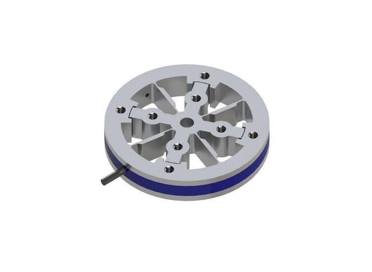 Torque sensor,  25mNm ... 1Nm, accuracy class 0,1; Ø 70mm x 10mm 2m cable